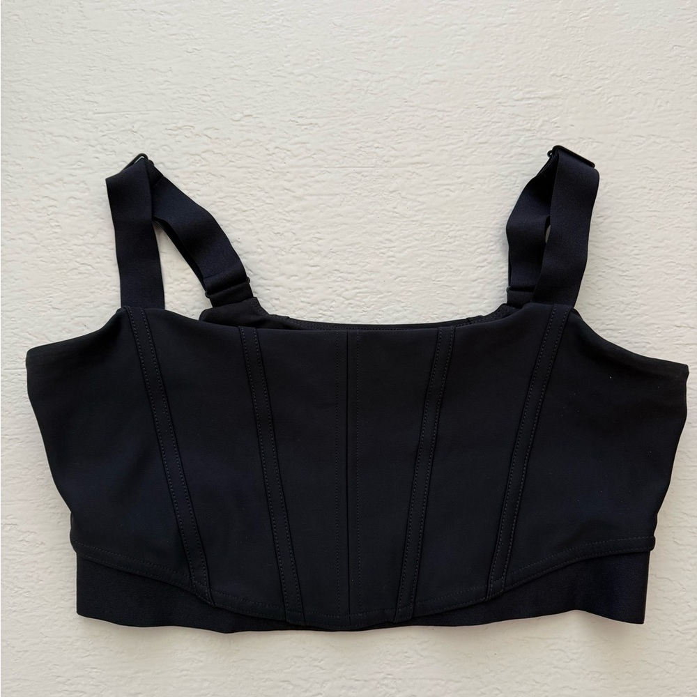 ALO YOGA corset sports bra black